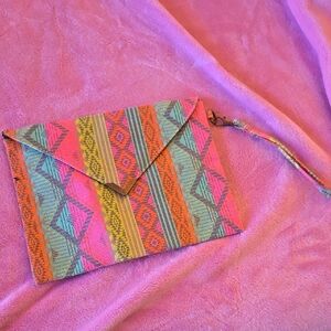 Colorful Geometric Clutch